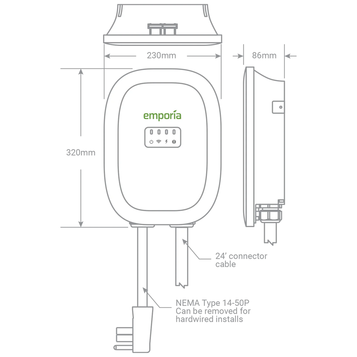 Classic EV Charger 48A NACS